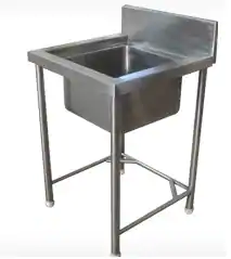 Commercial Stainless Steel Single Sink Unit