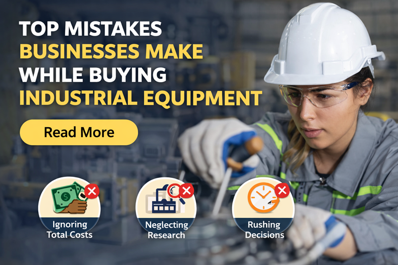 Top Mistakes Businesses Make While Buying Industrial Equipment