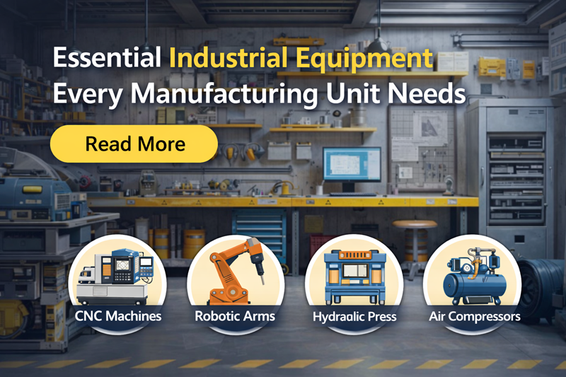 Essential Industrial Equipment Every Manufacturing Unit Needs